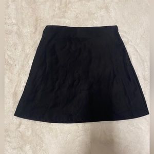 Black mini skirt